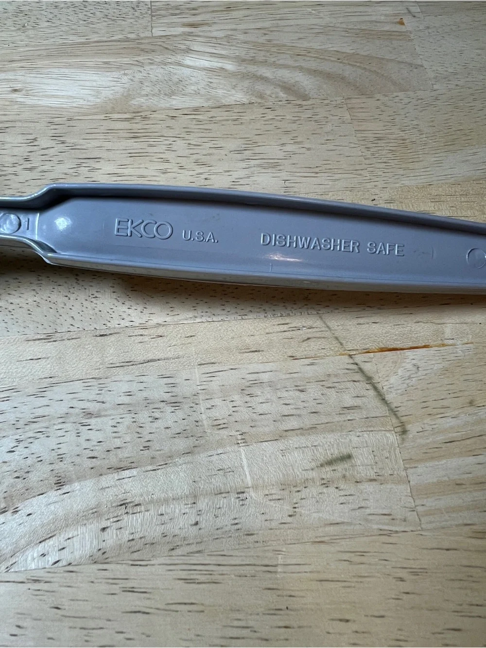 Vintage Ekco Nylon Spatula USA Lightweight 11” Flipper Slotted Gray Plastic